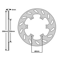 Disque de frein Piaggio Liberty Vespa GTS GT Beta RR 50cc 125cc 250cc Ø220 mm