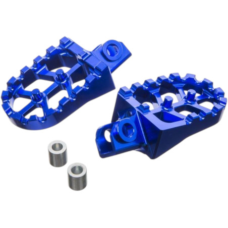 Repose pied CNC Carenzi Rieju MRT bleu