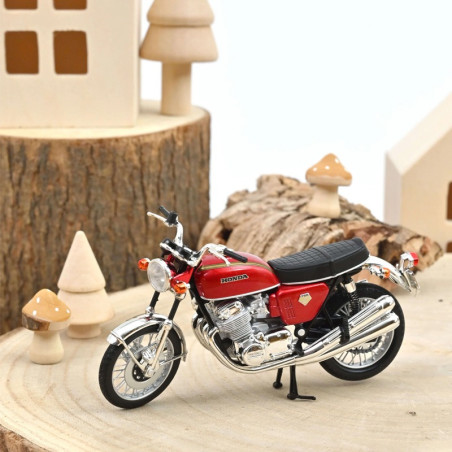 Miniature Honda CB750 1969 rouge Norev échelle 1/18