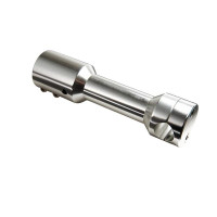 Potence de guidon adaptable argent Ø22 mm MBK Nitro Yamaha Aerox Neo's
