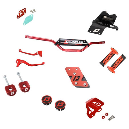 Pack de personalización Doppler rojo para Derbi Senda RCR / SMT