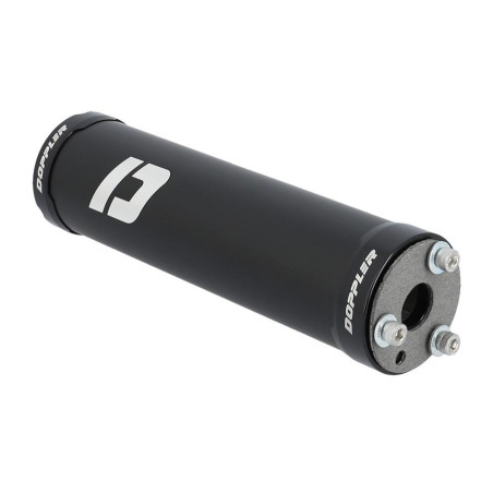 Silenciador Doppler negro universal ciclomotor 50 a 70 cc