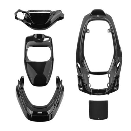 Kit Carenados MBK - BOOSTER, YAMAHA - BW'S antes del 2004 - NEGRO BRILLANTE 5 piezas