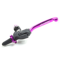 Maneta embrague regulable abatible MOST Racing violeta aluminio moto Pitbike