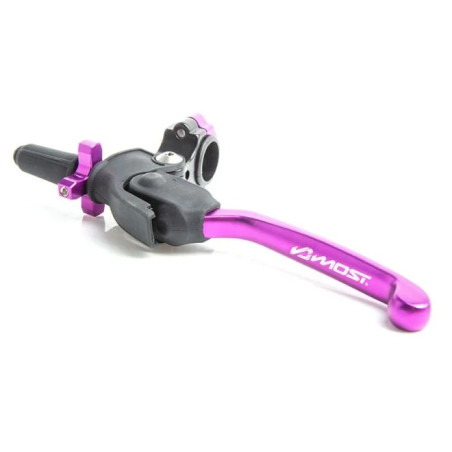 Maneta de embrague regulable y abatible MOST Racing violeta